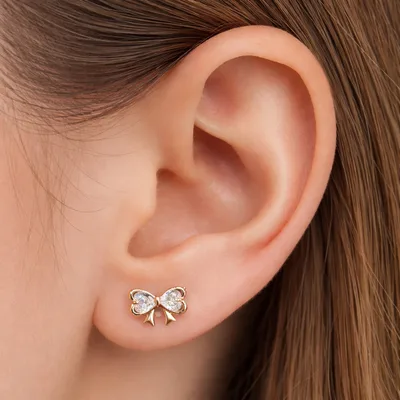 🌸 CZ Pink Blossom Cluster Earrings
