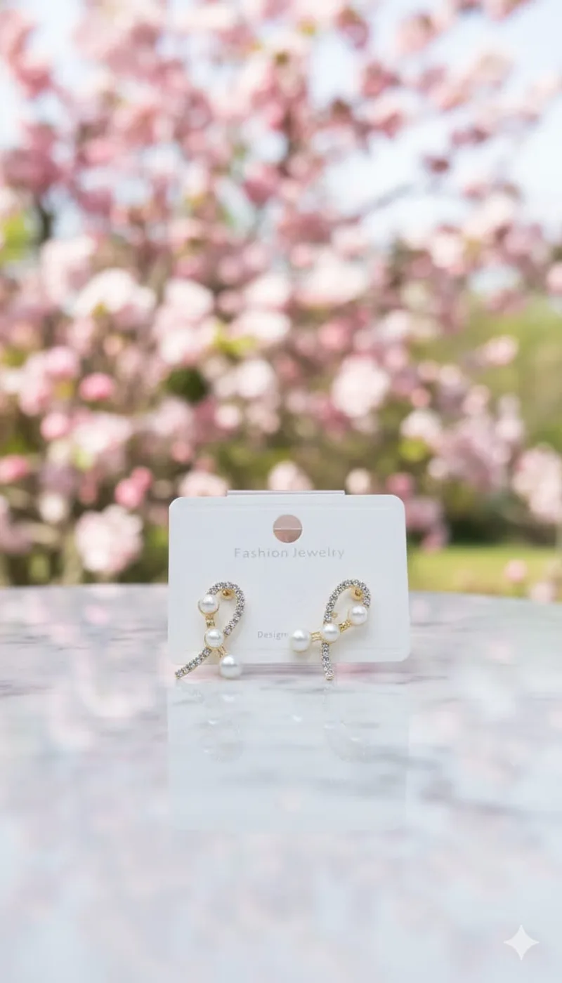 πΈ Cherry Blossom Cluster Earrings