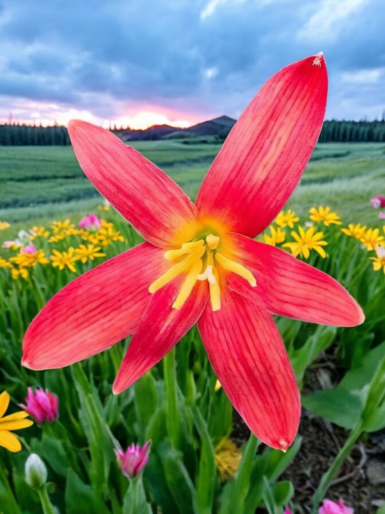 Rain Lily Red starfish 200